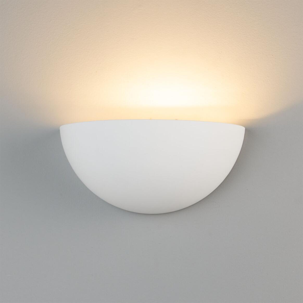Bonn Half Dome Plaster Wall Light 28cm IP20 main product image