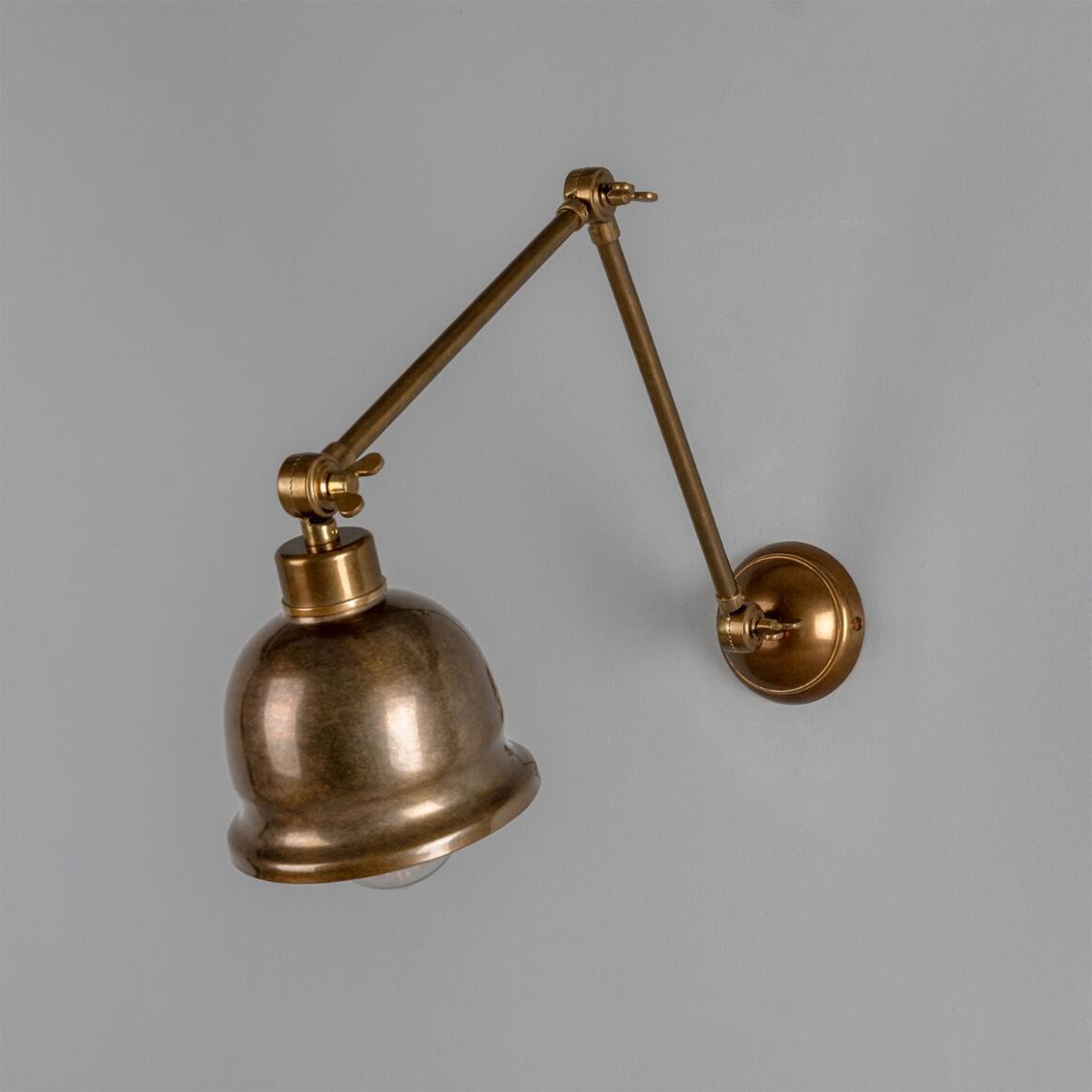 Dale Vintage Adjustable Brass Picture Light 6" IP20 main product image