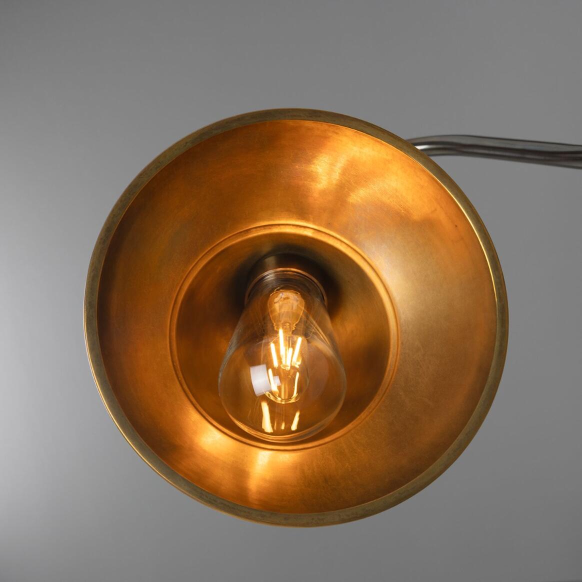 Sanford Vintage Brass Outdoor Sign Light 9.5