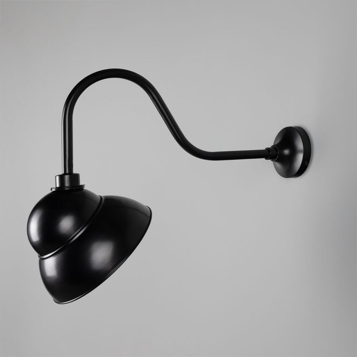 Sanford Vintage Brass Outdoor Sign Light 9.5