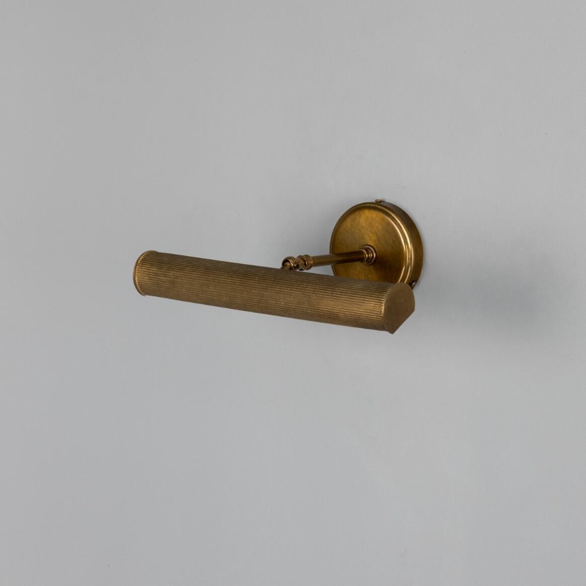 Bilbury Adjustable Reeded Brass Picture Light 14" IP20 main product image