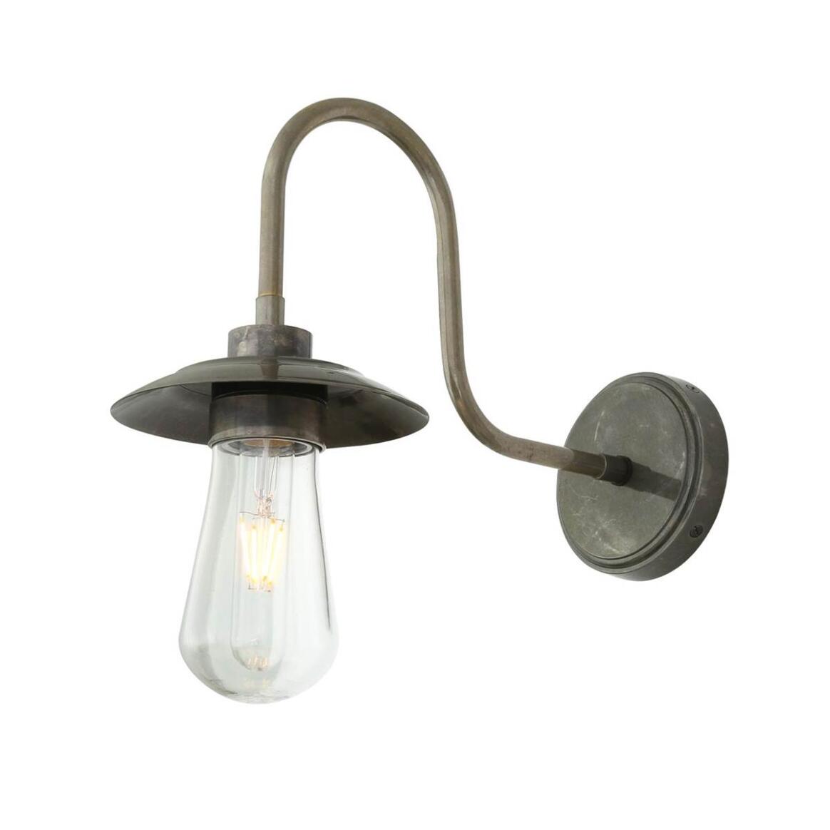 Ren Brass Swan Neck Wall Light 32cm IP65 main product image