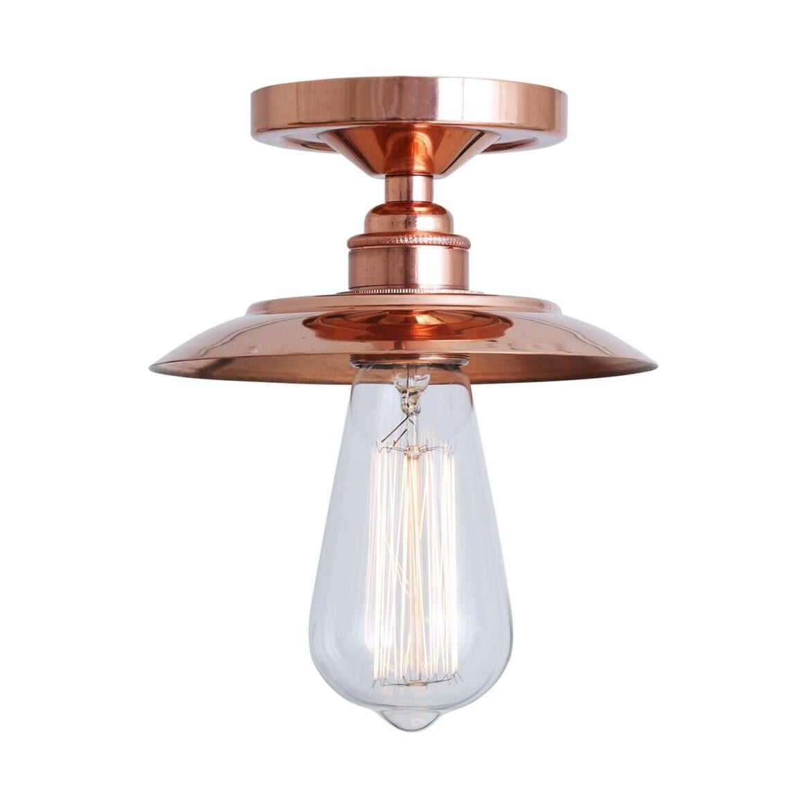 Suva Industrial Copper Flush Ceiling Light main product image
