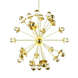 Tokyo Large Brass Sputnik Chandelier, 29-Arm | Mullan Lighting Tokyo Large Brass Sputnik Chandelier, 29-Arm | Mullan Lighting
