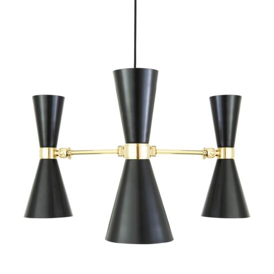 Cairo Mid-Century Three-Arm Chandelier 27.5" IP20