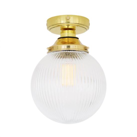 Cherith Reeded Globe Ceiling Light 20cm IP44