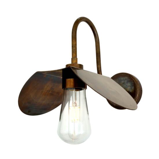 Hali Brass Swan Neck Wall Sconce 11" IP65