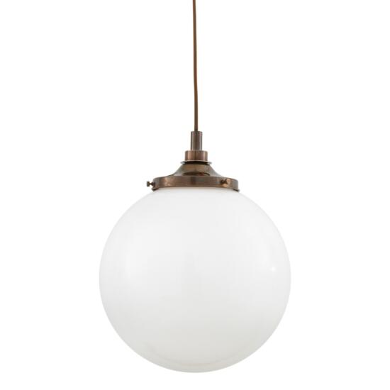 Pelagia Opal Globe Pendant Light 13.75" IP44