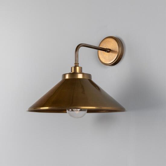 Nerissa Brass Bathroom Wall Sconce IP65, Antique Brass