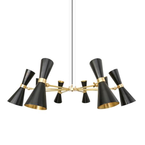 Cairo Mid-Century Eight-Arm Chandelier 45.25" IP20