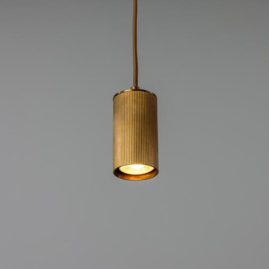 Adare Brass Pendant Spotlight 14.5cm IP20, Antique Brass