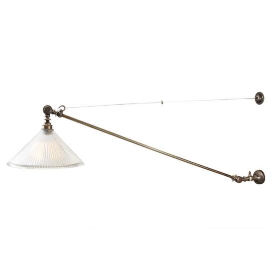 Nyx Prismatic Glass Adjustable Wall Sconce, Antique Silver