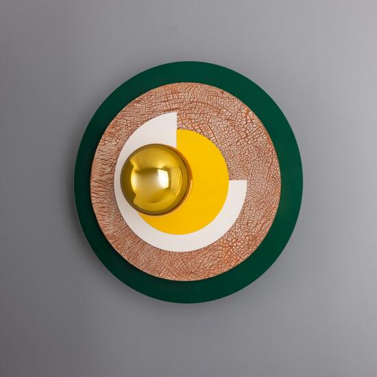 Jupiter Colourful Disc Wall Sconce