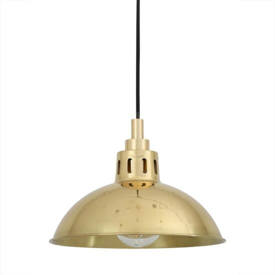 Talise Industrial Brass Pendant Light 30cm IP65