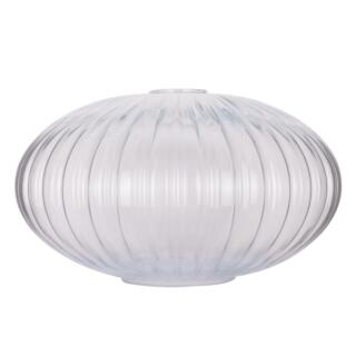 Reeded Oval Glass Lamp Shade 30cm