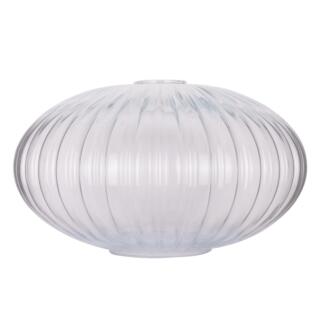 Reeded Oval Glass Lamp Shade 30cm