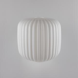 Reeded Cylindrical Opal Glass Lamp Shade 7.9"
