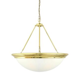 Athlone Traditional Brass and Acrylic Dome Chandelier