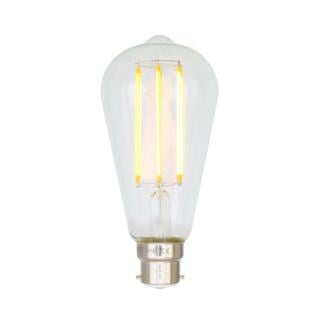Ampoule LED B22 à filament en forme de goutte d'eau variable d'intensité 4W 2300k 350lm 14.2cm