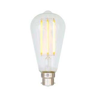 Ampoule LED B22 à filament en forme de goutte d'eau variable d'intensité 4W 2300k 350lm 14.2cm