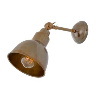 Baku Vintage Adjustable Brass Wall Light, Antique Brass