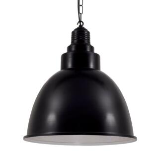 Danicaans Large Industrial Factory Pendant Light, Powder Coated Black