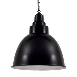 Danicaans Large Industrial Factory Pendant Light, Powder Coated Black