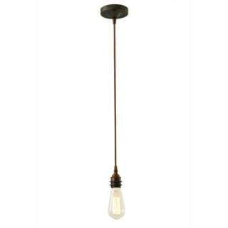 Dili Vintage Bare Bulb Pendant Light, Antique Brass