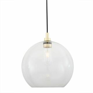 Leith Clear Open Globe Pendant Light 35cm IP65