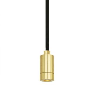 Pori Minimalist Brass Pendant Spotlight, Polished Brass
