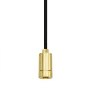 Pori Minimalist Brass Pendant Spotlight, Polished Brass