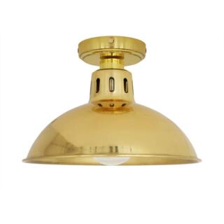 Talise Industrial Brass Ceiling Light 30cm IP65