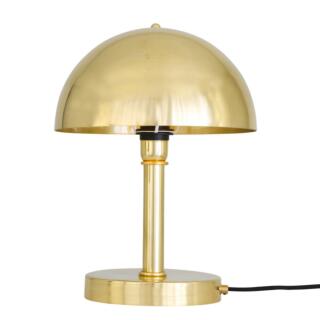 Turku Modern Brass Dome Table Lamp, Polished Brass