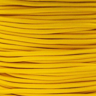 Yellow Fabric Braided Cable, 2 Core Round