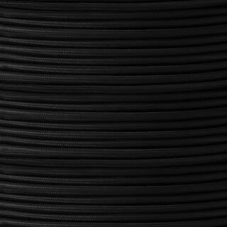 UL Listed Black Fabric Braided Cable, 2 Core Round