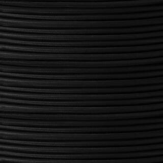 UL Listed Black Fabric Braided Cable, 2 Core Round