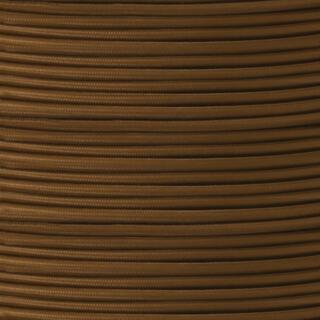 UL Listed Brown Fabric Braided Cable, 2 Core Round
