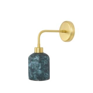 Osier Organic Ceramic Wall Sconce, Blue Earth
