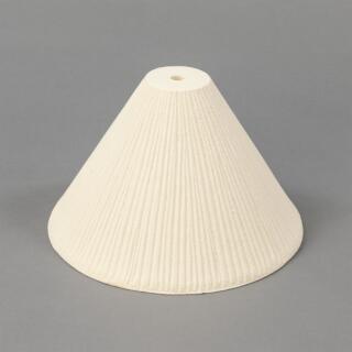 Tilia Ceramic Cone Shade 24cm, Matte White Striped