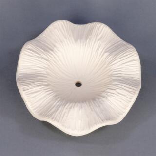 Rivale Matte White Striped Ceramic Lamp Shade 21cm