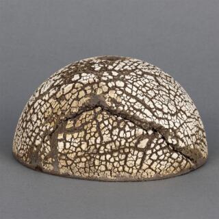 Ferox Black Clay Half Sphere Ceramic Lamp Shade 14cm