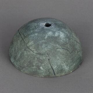 Ferox Blue Earth Half Sphere Ceramic Lamp Shade 14cm