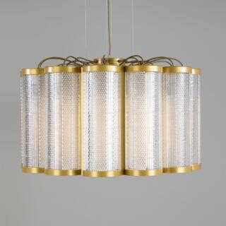 Ashford Neo-Victorian Chandelier, Powder-Coated Gold