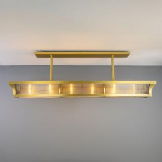 Lestrade Prismatic Linear Brass Island Chandelier 192cm IP20