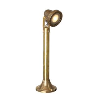 Nanami Brass Outdoor Bollard Adjustable Light IP64, Raw Brass