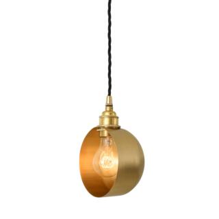 Bogota Modern Brass Pendant Light, Satin Brass