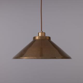 US Rio Vintage Modern Brass Pendant Light 38cm, Antique Brass