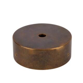 Brass IP Wall Plate 8.5cm, Two-Part