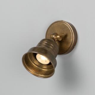 Sucre Industrial Adjustable Brass Spotlight