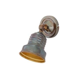 Sucre Industrial Adjustable Brass Spot Light, Antique Brass